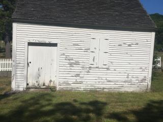 Photo of old cemetery hearse house
