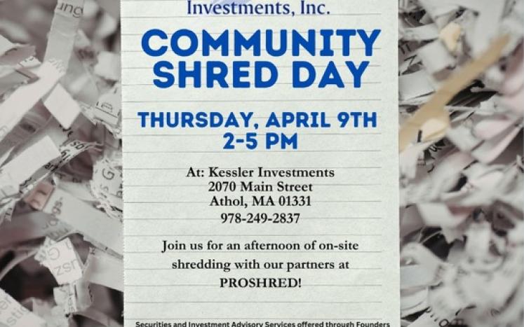 Community Shred Day notification